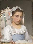 Hugo Salmson Portrait of a young girl oil painting reproduction